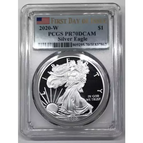 2020-W $1 Silver Eagle First Day of Issue, DCAM (2)