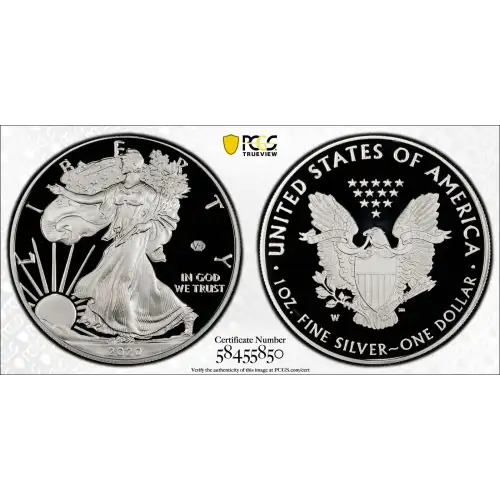 2020-W $1 Silver Eagle - v75 Privy, DCAM (2)