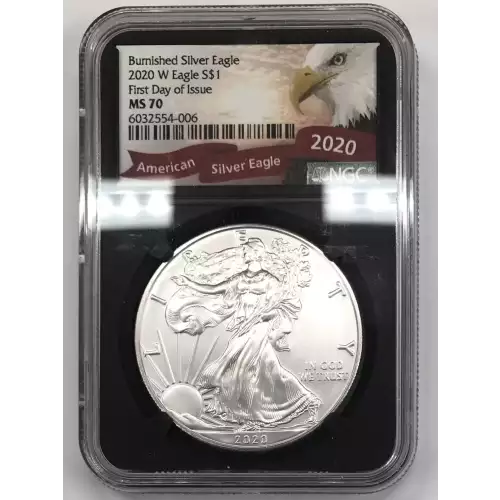 2020 W Burnished Silver Eagle First Day of Issue  (2)