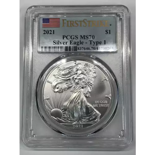 2021 $1 Silver Eagle - Type 1 First Strike