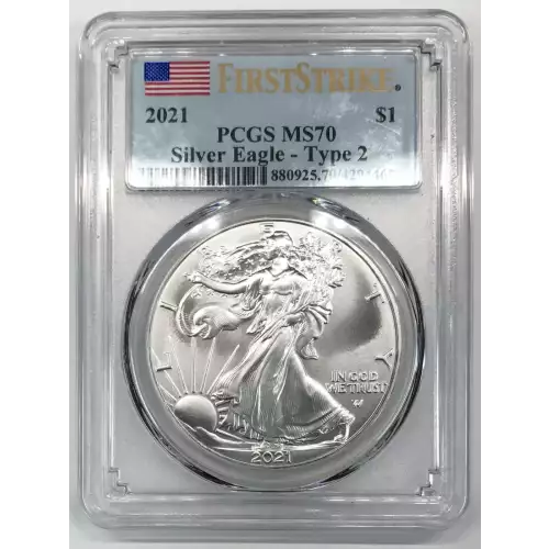 2021 $1 Silver Eagle - Type 2 First Strike