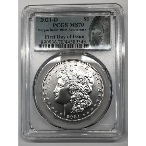 2021-D $1 Morgan Dollar 100th Anniversary First Day of Issue