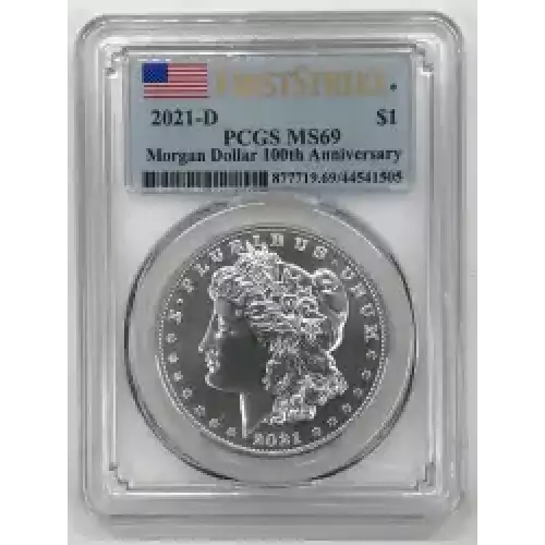 2021-D $1 Morgan Dollar 100th Anniversary First Strike