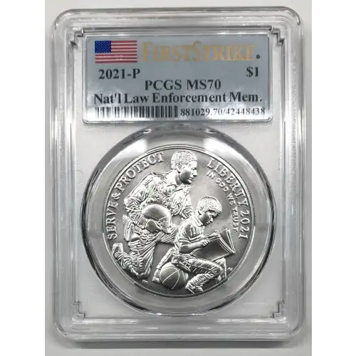 2021-P $1 Nat'l Law Enforcement Mem. First Strike