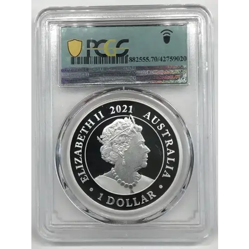 2021-P $1 Silver Swan P5 First Strike, DCAM (2)