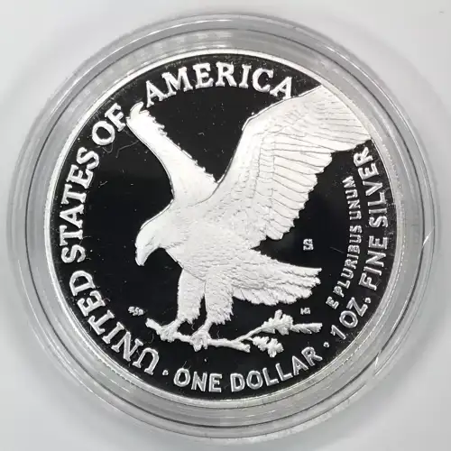2021-S Type 2 (Eagle Landing) Proof Silver Eagle w OGP - Box & COA