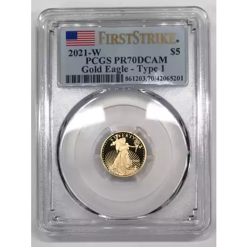 2021-W $5 Gold Eagle - Type 1 First Strike, DCAM (2)