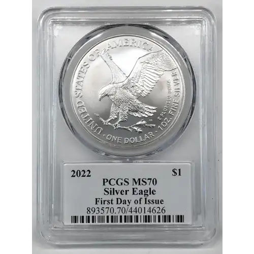 2022 $1 Silver Eagle First Day of Issue Cleveland Blue Eagle