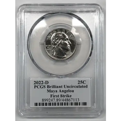 2022-D 25C Maya Angelou First Strike Emily S. Damstra (2)