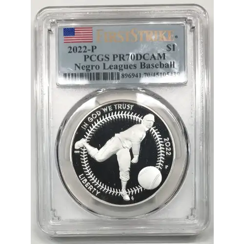2022-P $1 Negro Leagues Baseball First Strike, DCAM (2)