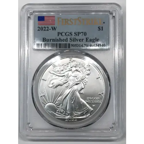 2022-W $1 Burnished Silver Eagle First Strike