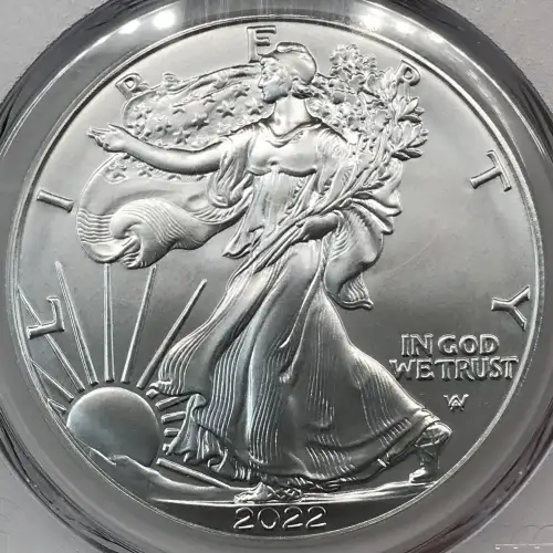 2022-W $1 Burnished Silver Eagle First Strike (3)