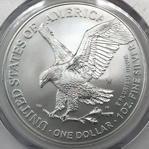2022-W $1 Burnished Silver Eagle First Strike (2)