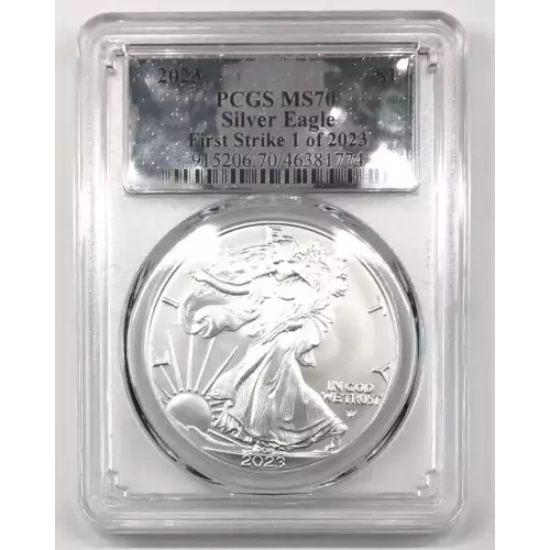 2023 $1 Silver Eagle First Strike 1 of 2023 SILVER FOIL