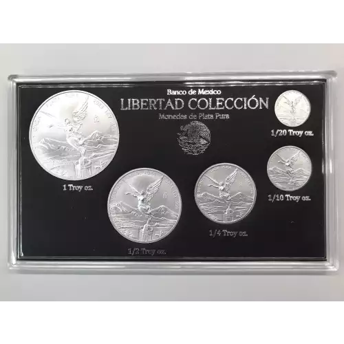 2023 Mexico Silver Libertad 5-Coin Mint Set (3)