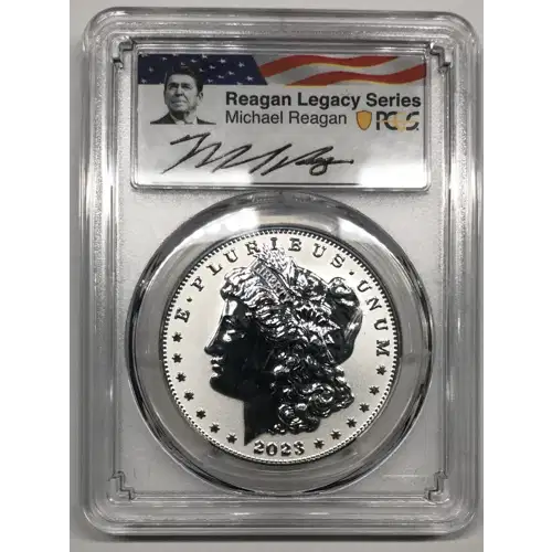 2023-S $1 Morgan Dollar Rev PR Two-Coin Reverse Proof Set Advanced R. Reagan Lega