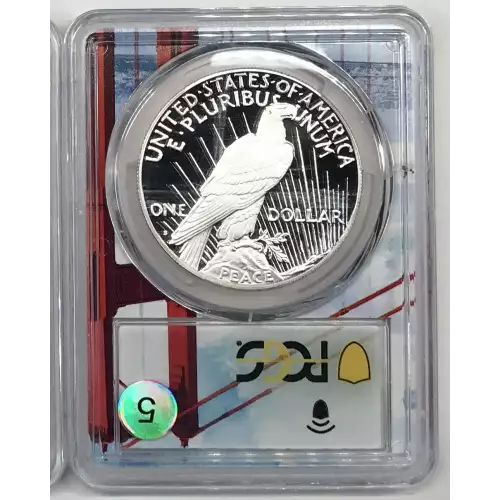 2023-S $1 Peace Dollar First Day of Issue Pittsburgh ANA, DCAM