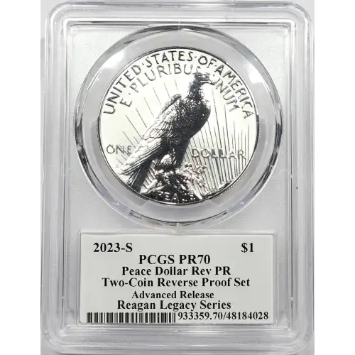 2023-S $1 Peace Dollar Rev PR Two-Coin Reverse Proof Set Advanced R. Regan Legac (4)
