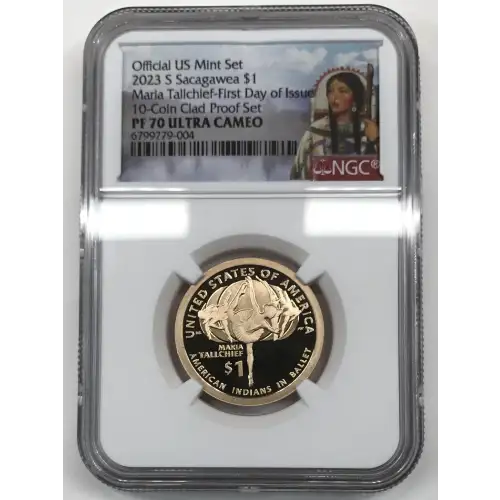 2023 S Maria Tallchief - FDI 10-Coin Clad Proof Set Official US Mint Set ULTRA CAMEO