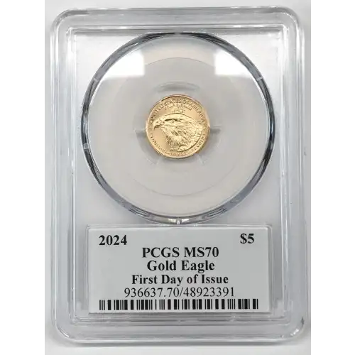 2024 $5 Gold Eagle First Day of Issue David Hall