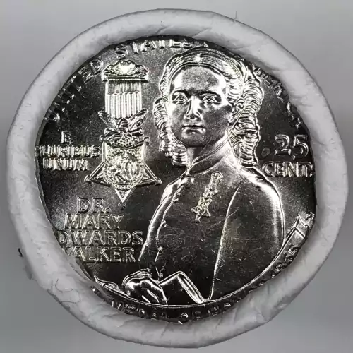 2024 Dr. Mary Edwards Walker American Women Quarter US Mint San Francisco S Roll (2)