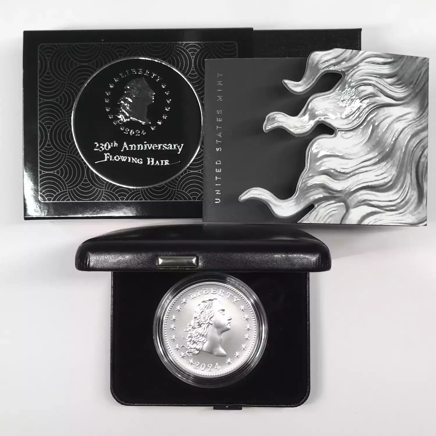 2024 Flowing Hair 1 oz Silver Medal 230th Anniversary w US Mint OGP