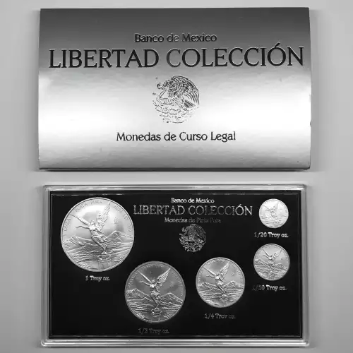 2024 Mexico Silver Libertad 5-Coin BU Mint Set [DUPLICATE for #553748]