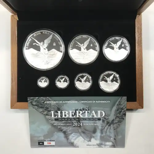 2024 Mexico Silver Libertad 7-Coin Proof Set