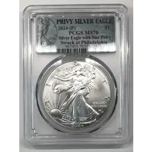2024-(P) $1 Silver Eagle with Star Privy Struck at Philadelphia (2)