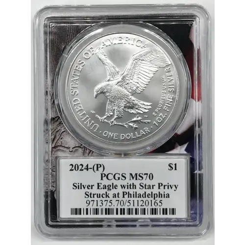 2024-(P) $1 Silver Eagle with Star Privy Struck at Philadelphia First Strike (5)