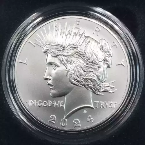 2024-P Uncirculated Peace Silver Dollar w US Mint OGP - Box & COA - Philadelphia (2)