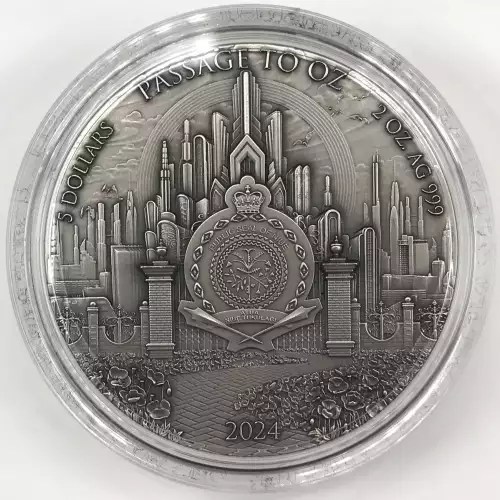 2024 Passage to Oz - Wizard of Oz - High Relief Gilt 2 oz Silver Coin - Niue $5 (2)