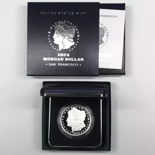 2024-S Proof Morgan Silver Dollar w US Mint OGP Box & COA - San Francisco Mint (3)