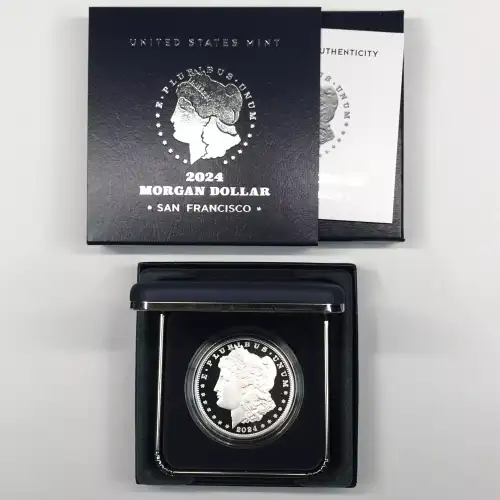 2024-S Proof Morgan Silver Dollar w US Mint OGP Box & COA - San Francisco Mint (3)