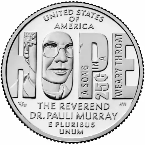 2024-S Rev. Dr. Pauli Murray American Women Quarter US Mint San Francisco S Roll (3)