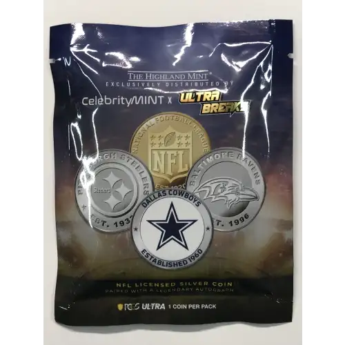 2025 NFL Autograph PCGS Ultra Breaks x Celebrity Mint 1 oz Silver - Sealed Pack