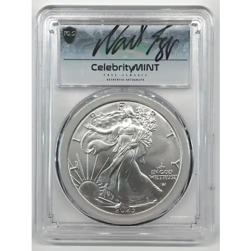 2025-(P) $1 Silver Eagle with Eagle Privy Struck at Philadelphia CM Fall Classic Wade Bogg Wade Boggs (5)