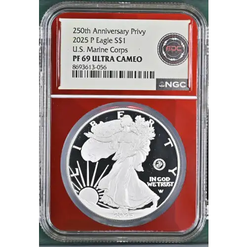 2025 P U.S. Marine Corps 250th Anniversary Privy ULTRA CAMEO (2)