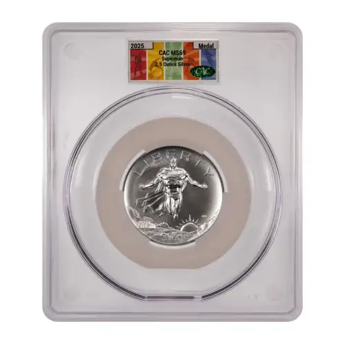 2025 Superman Medal 2.5 Ounce Silver