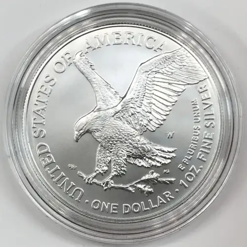 2025-W Burnished Uncirculated Silver Eagle w OGP - Box & COA (4)