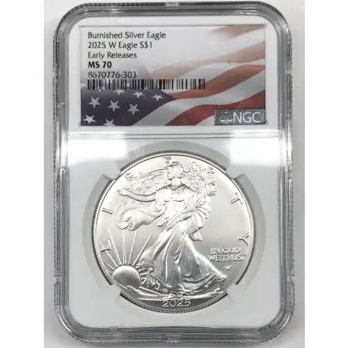 2025 W Early Releases Burnished Silver Eagle