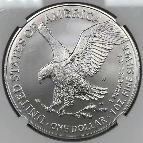 2025 W First Day of Issue Burnished Silver Eagle (2)