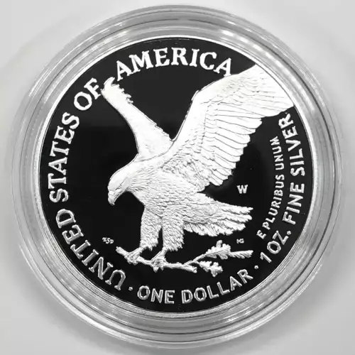 2025-W Laser Engraved Privy Proof Silver Eagle w OGP - Box & COA (3)