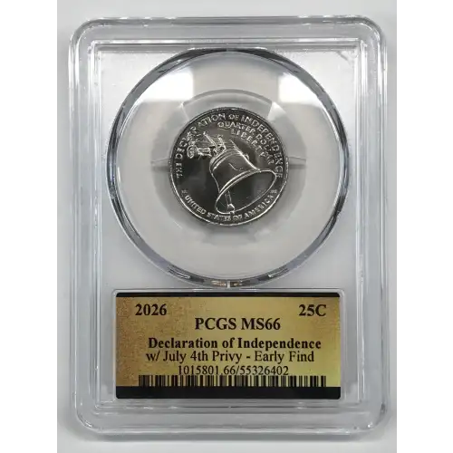 2026 25C Declaration of Independence w/ July 4th Privy - Early Find (4)