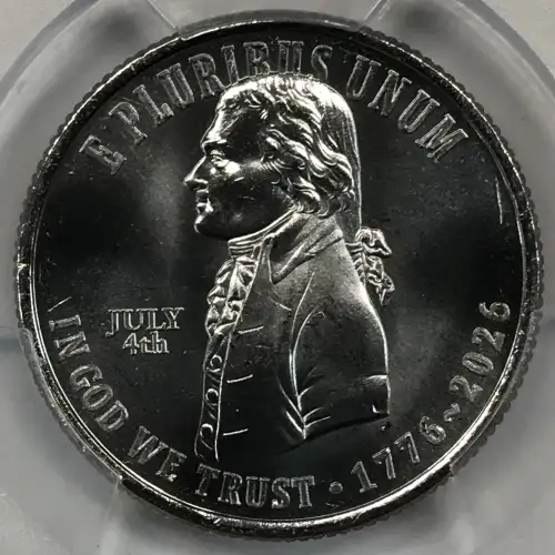 2026 25C Declaration of Independence w/ July 4th Privy - Early Find