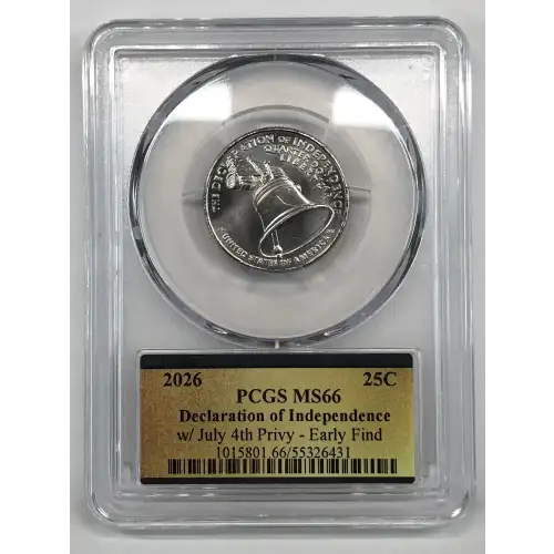 2026 25C Declaration of Independence w/ July 4th Privy - Early Find (2)