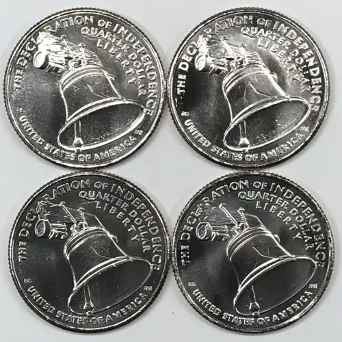 2026 July 4th Privy Mark Declaration of Independence SemiQ Quarter from OBW Roll
