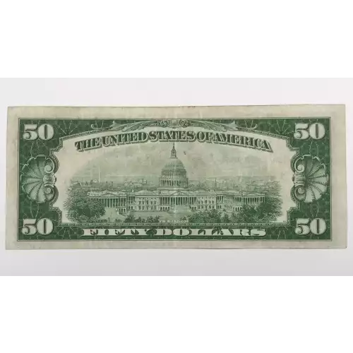 $50 1929 brown seal Small Federal Reserve Bank Notes 1880-B (2)