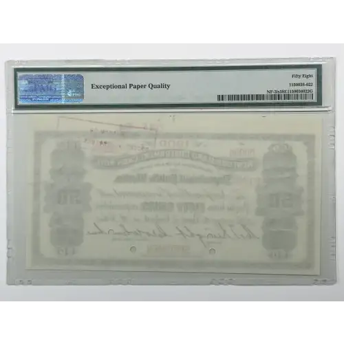 50 Cents 1901-1908, 1901 Cash Note Issue s. Specimen Newfoundland A5 (2)