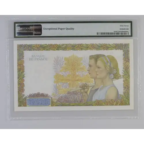 500 Francs 1940-1945, 1939-1940 Issue b. Signature J. Belin, P. Rousseau and R. Favre- Gilly. 6.2.1941-25.2.1943 France 95 (3)